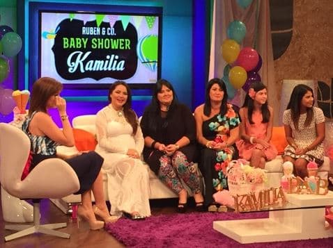 la producción de Rubén & Co agasajó a la futura mamá con muchas sorpresas.