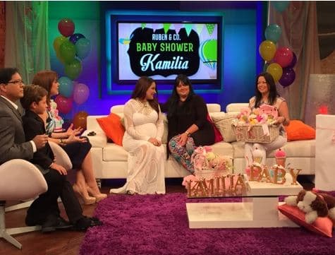 la producción de Rubén & Co agasajó a la futura mamá con muchas sorpresas.