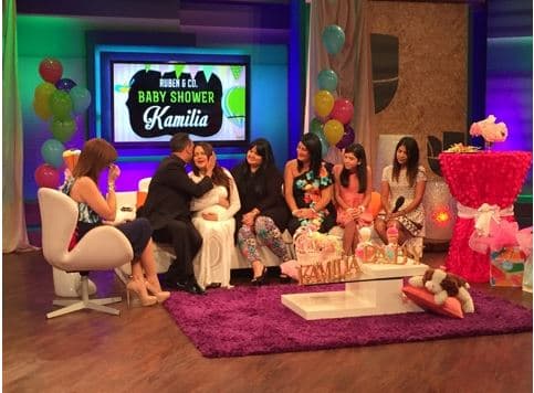 la producción de Rubén & Co agasajó a la futura mamá con muchas sorpresas.