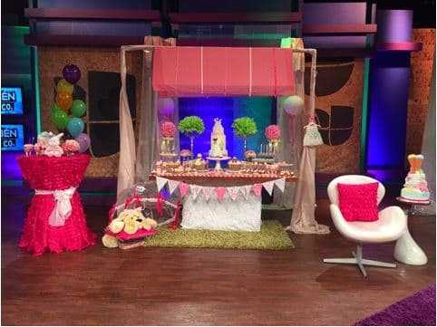 la producción de Rubén & Co agasajó a la futura mamá con muchas sorpresas.