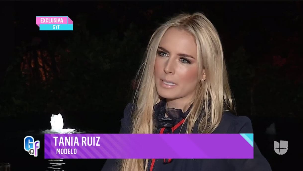 Semanas después, la modelo ofreció una entrevista a 
<b><a href="https://www.univision.com/shows/el-gordo-y-la-flaca">El Gordo y La Flaca</a></b> en donde no negó ni desmintió la relación, sin embargo, dejó claro que era 
<b><a href="https://www.univision.com/shows/el-gordo-y-la-flaca/exclusiva-la-primera-entrevista-a-tania-ruiz-la-mujer-que-vinculan-con-el-expresidente-enrique-pena-nieto-video">soltera y no le hacía daño a nadie</a></b>.