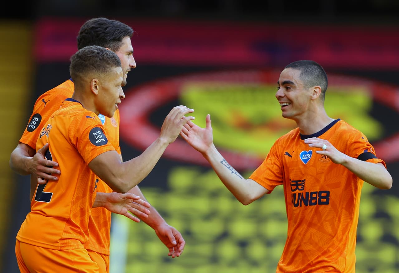 Newcastle cerró la jornada con 43 unidades y descansará en la decimotercera posición, si Crystal Palace no suma unidades.