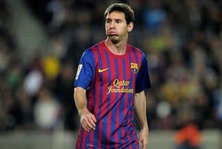 El astro del fútbol, Lionel Messi,