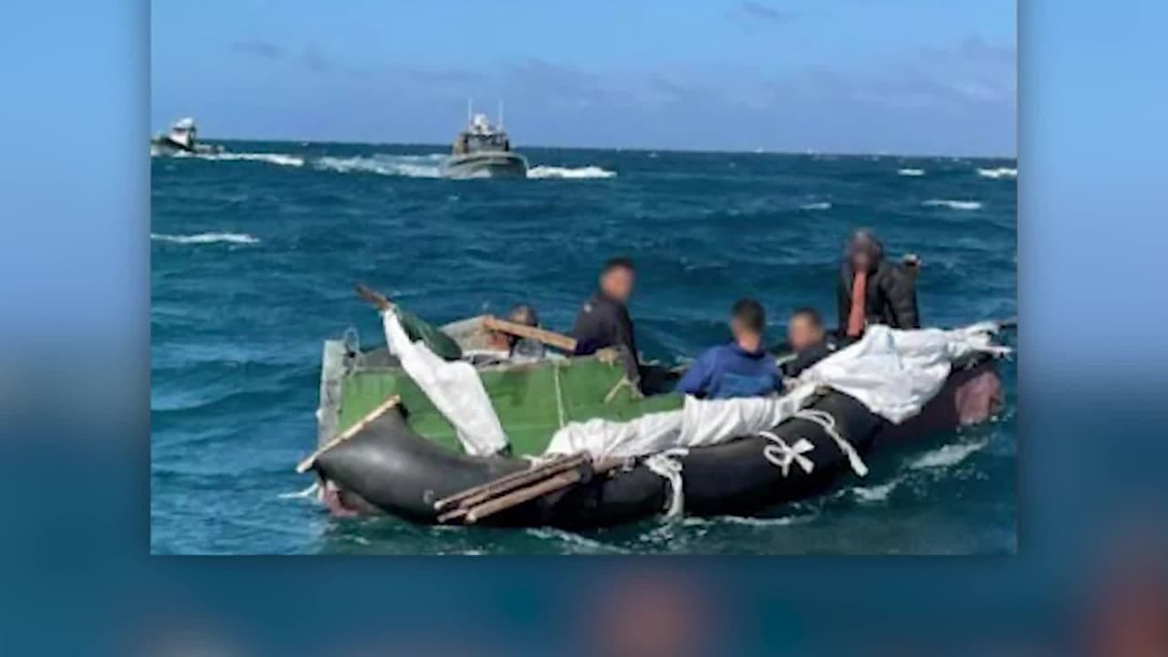 Guardia Costera rescata a 5 balseros cubanos cerca del sur Florida que salieron de la isla hace más de 15 días