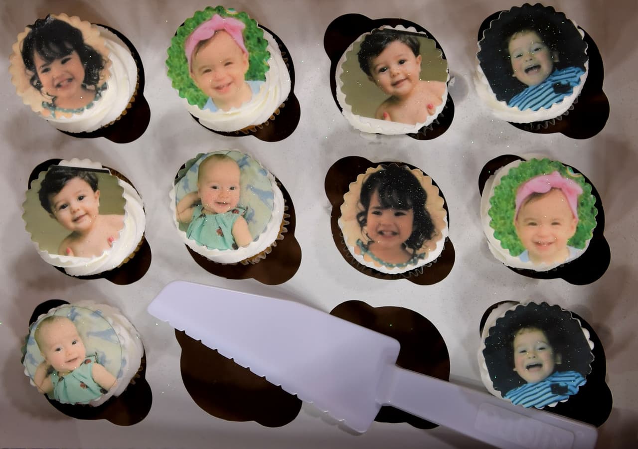 Los cupcakes con la foto de nuestras estrellas fueron la sensación. Tan adorables como deliciosos.
