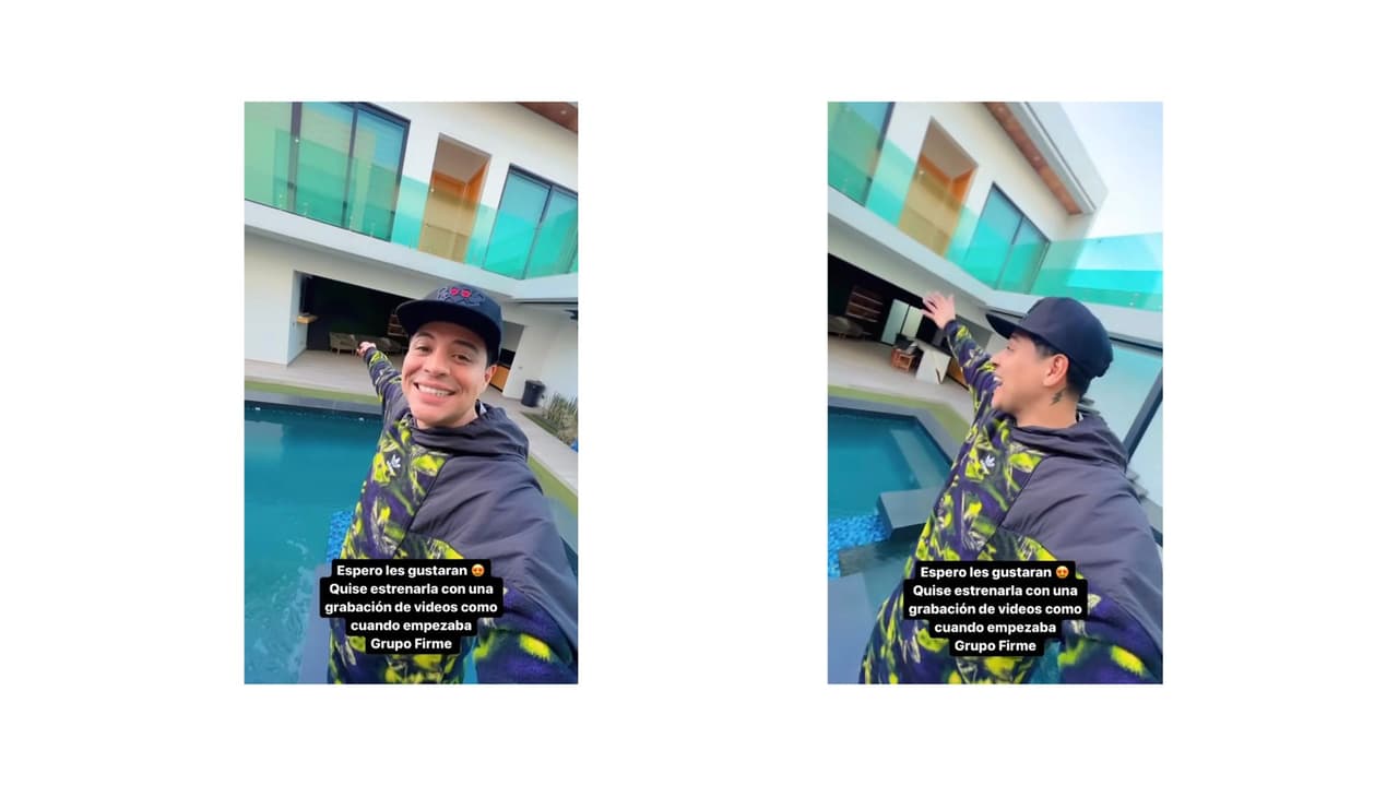 Eduin Caz presume su nueva casa de soltero.