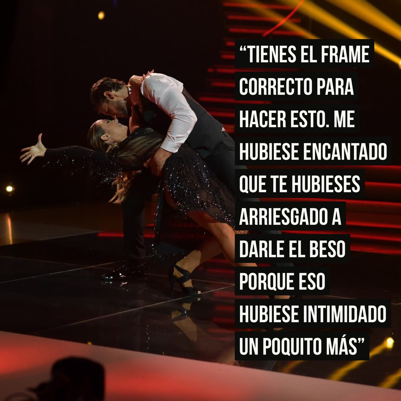 Lo que le dijo Johnny a Franco. Tercera gala de Mira Quién Baila. Tema 'El día que me quieras' a ritmo de tango.