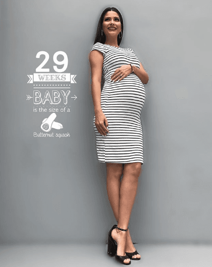 Ana contó que en su embarazo "todo marcha normal gracias a Dios. Mi pancita a veces se ve muy abajo pero es porque soy de torso muy largo".