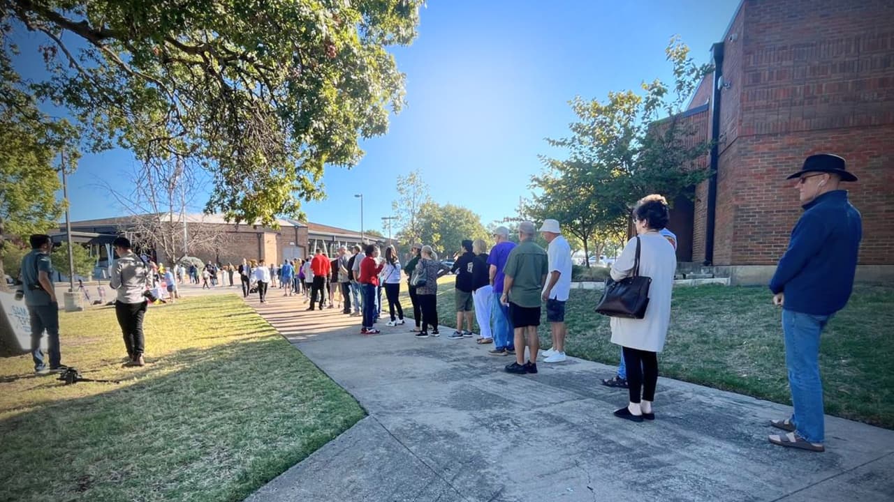 Aumenta la participación en el primer día de la votación anticipada: ¿Qué condado lidera en el norte de Texas?