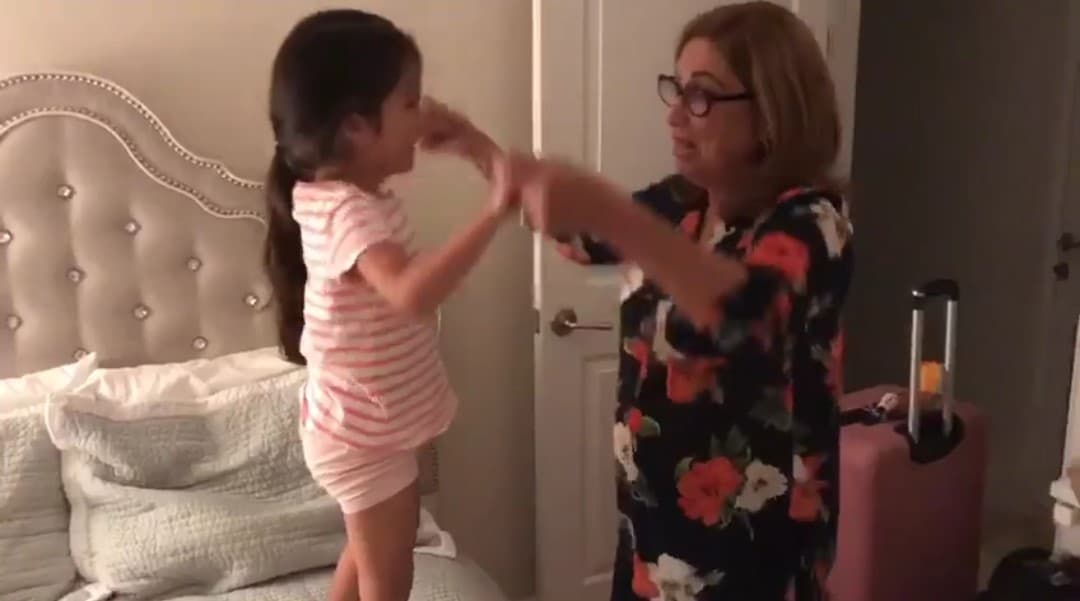 ‘Lichita’, como le dice de cariño Ana, se impresionó con lo mucho que ha crecido Giulietta.
<br>