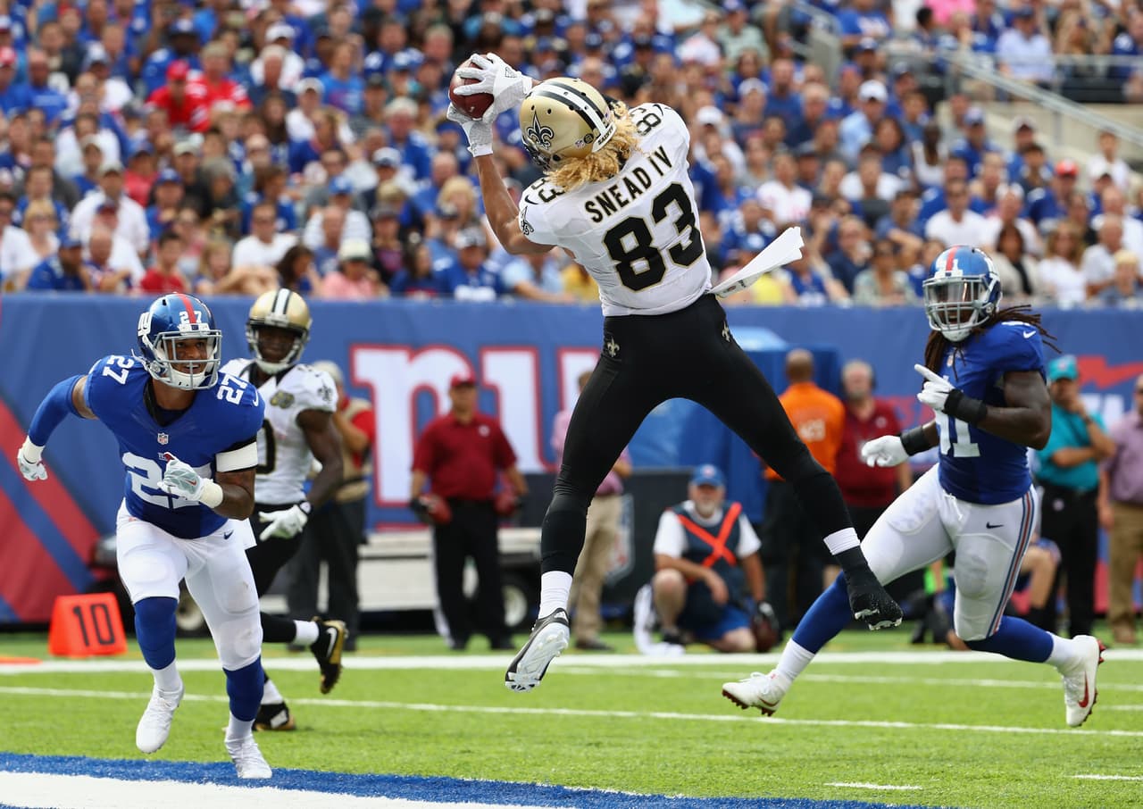 Willie Snead logró atrapar el único TD del partido.