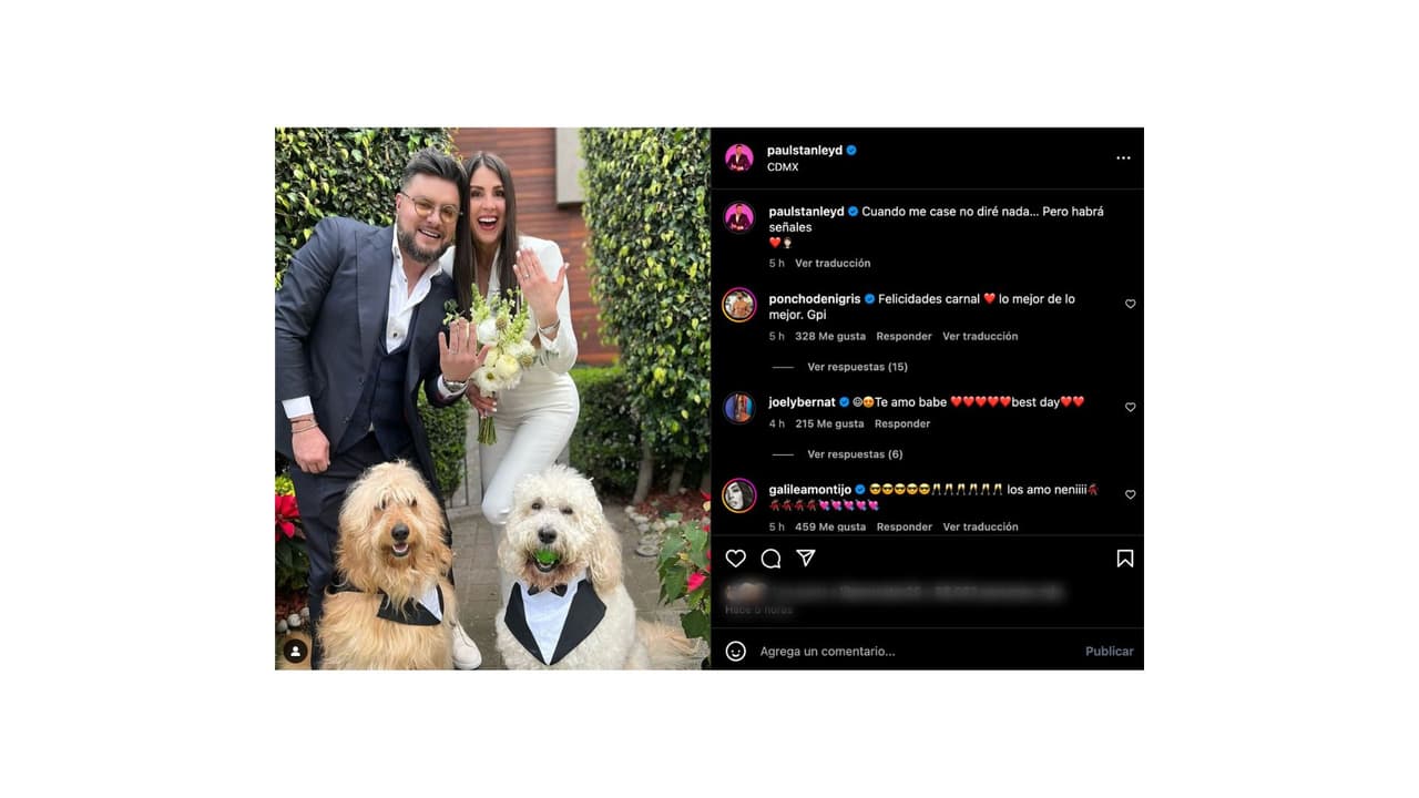 Paul Stanley y Joely Bernat estuvieron acompañados por Chester y Paco en su boda civil.