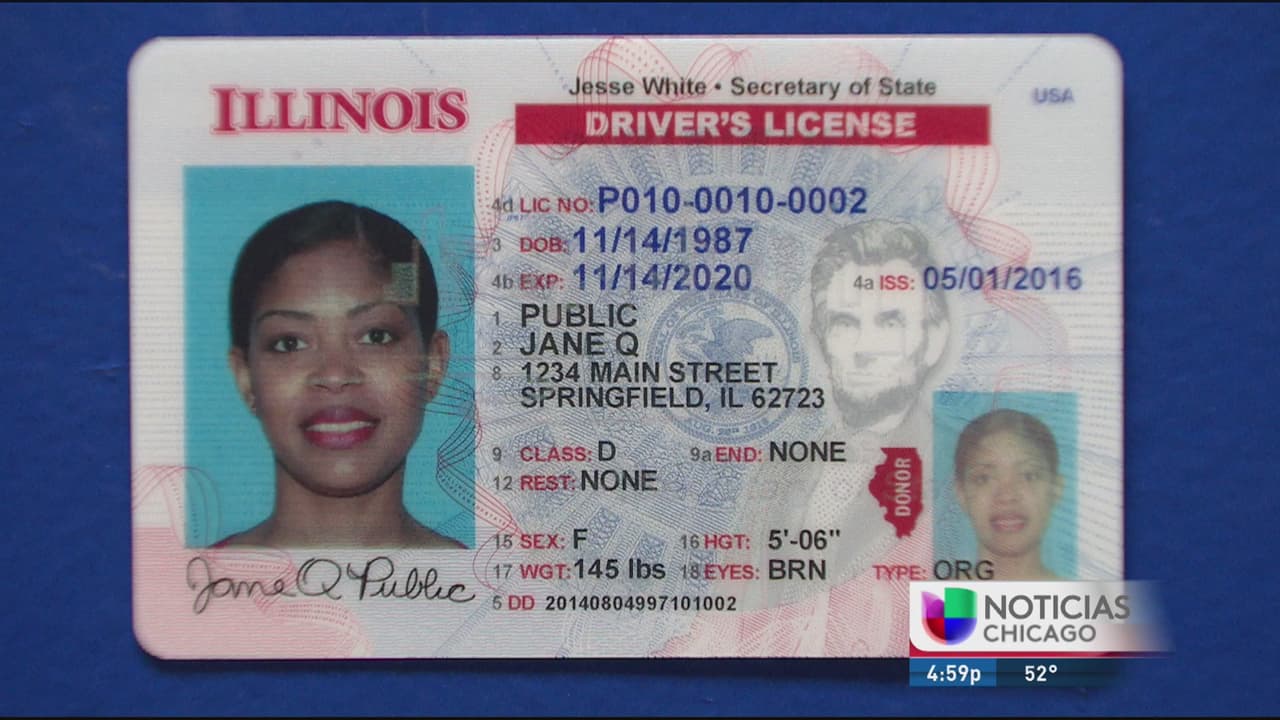 Nuevas licencias de conducir en Illinois serán a prueba de fraudes