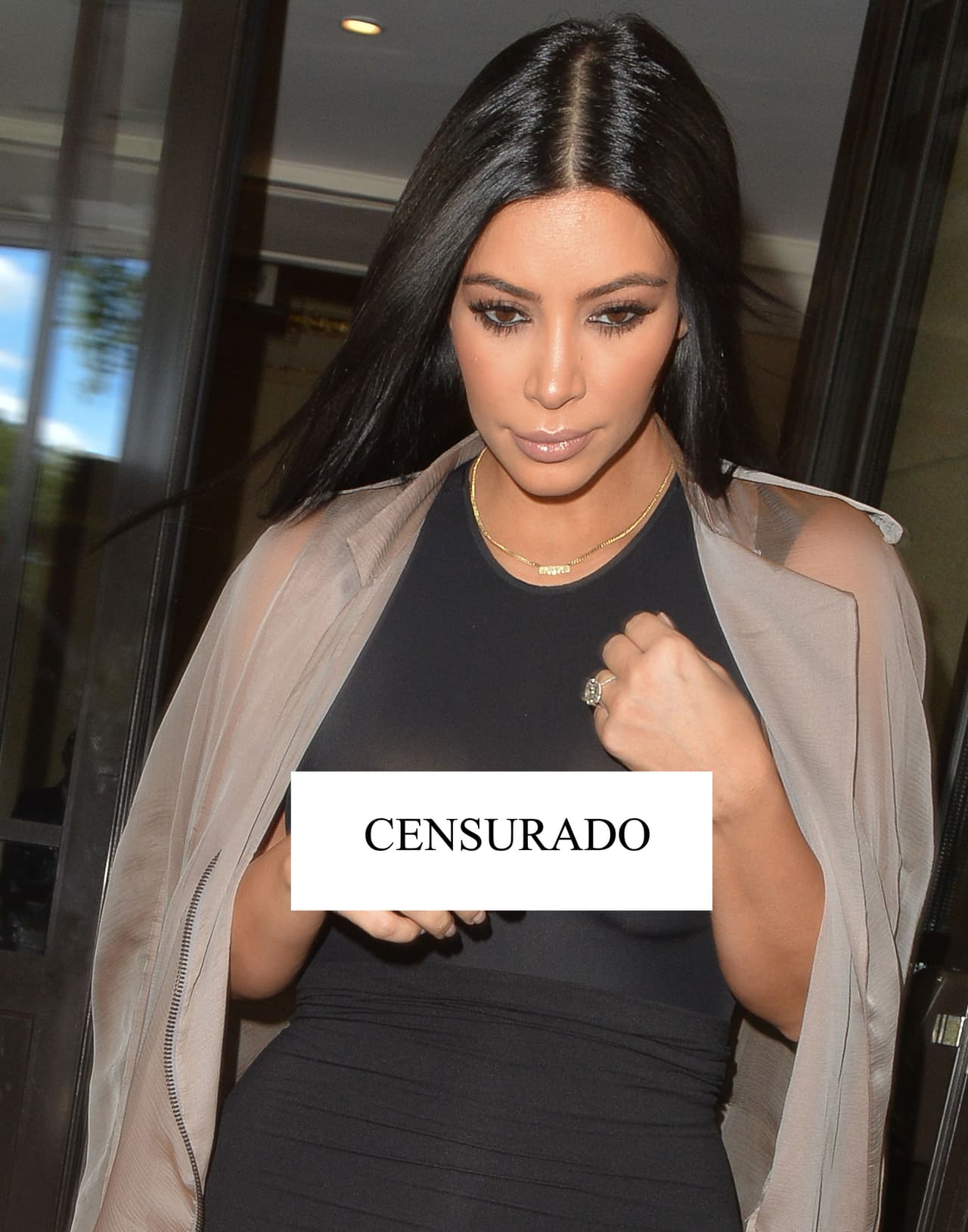 Pero Kim no se veía para nada apenada.