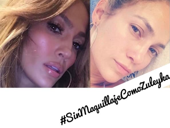 Jennifer Lopez #SinMaquillajeComoZuleyka