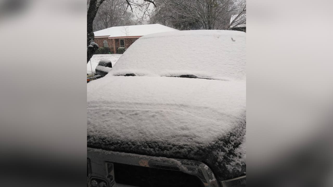 En el área de Houston se pronostica que podría caer una mezcla de nieve y agua.