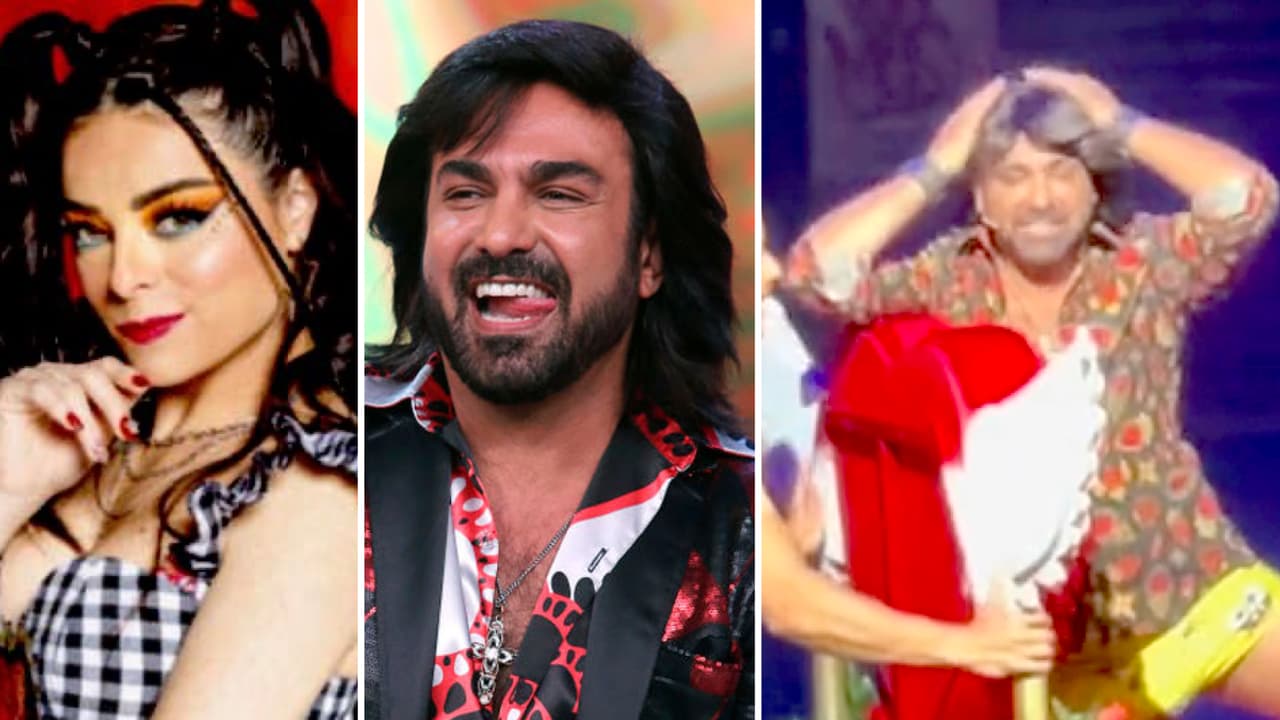 Se le cae la peluca a ‘Albertano’ en pleno show con Violeta Isfel y el público estalló de risa