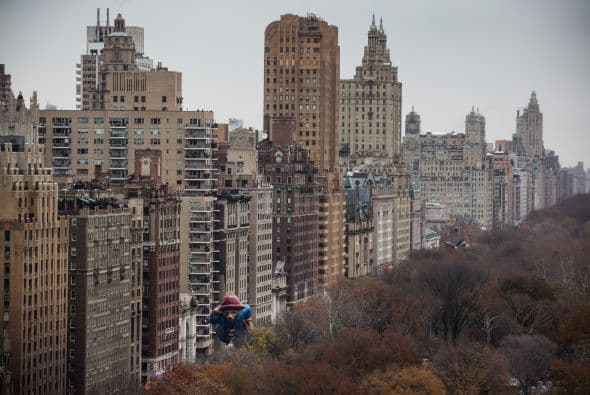 Una impresionante vista aérea de la ciudad.