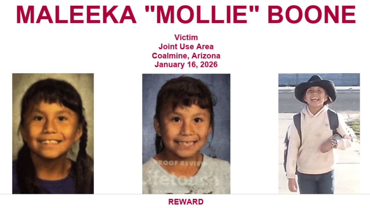 Maleeka Boone, la niña de 8 años hallada muerta en la Nación Navajo, pudo haber sido atropellada, dice el FBI