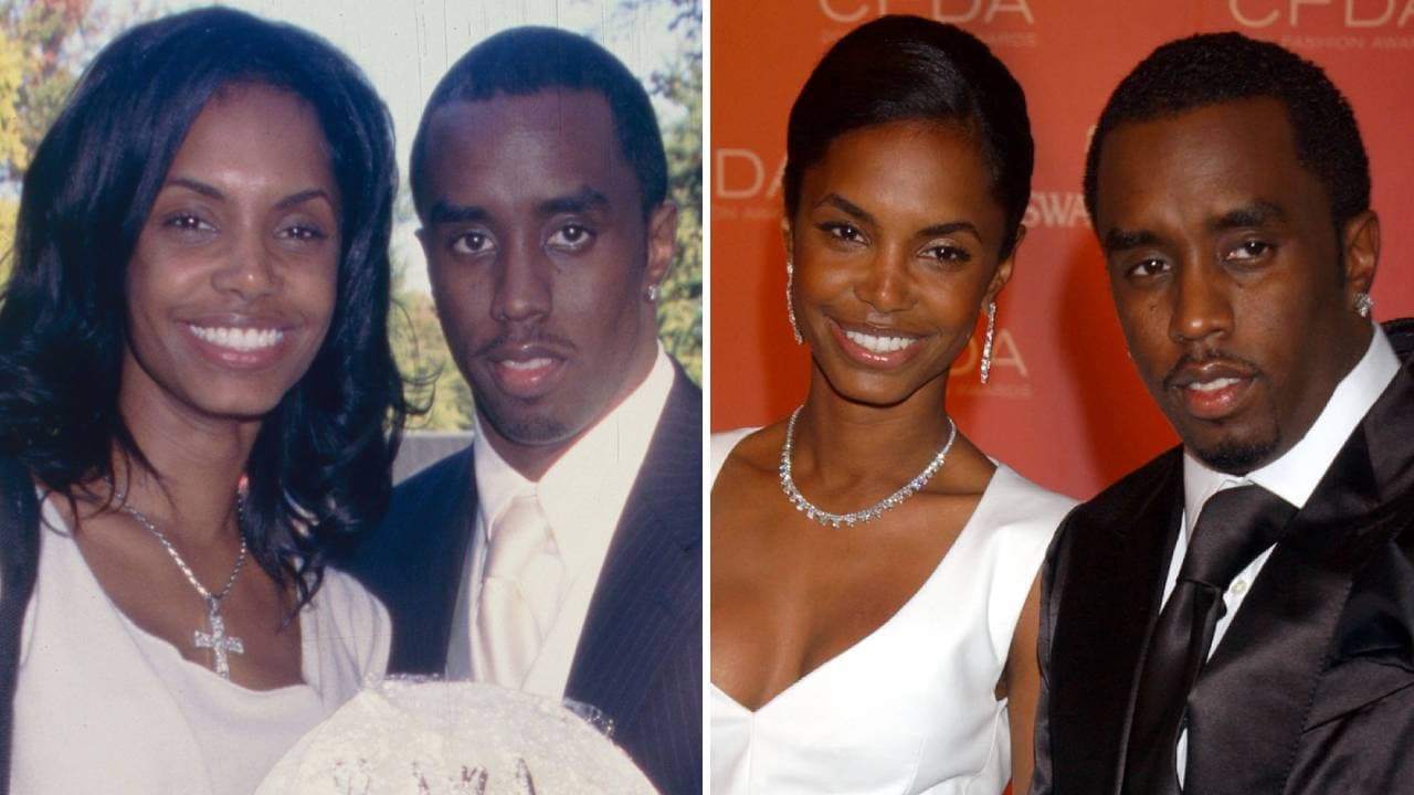 Kim Porter y Sean 'Diddy' Combs.