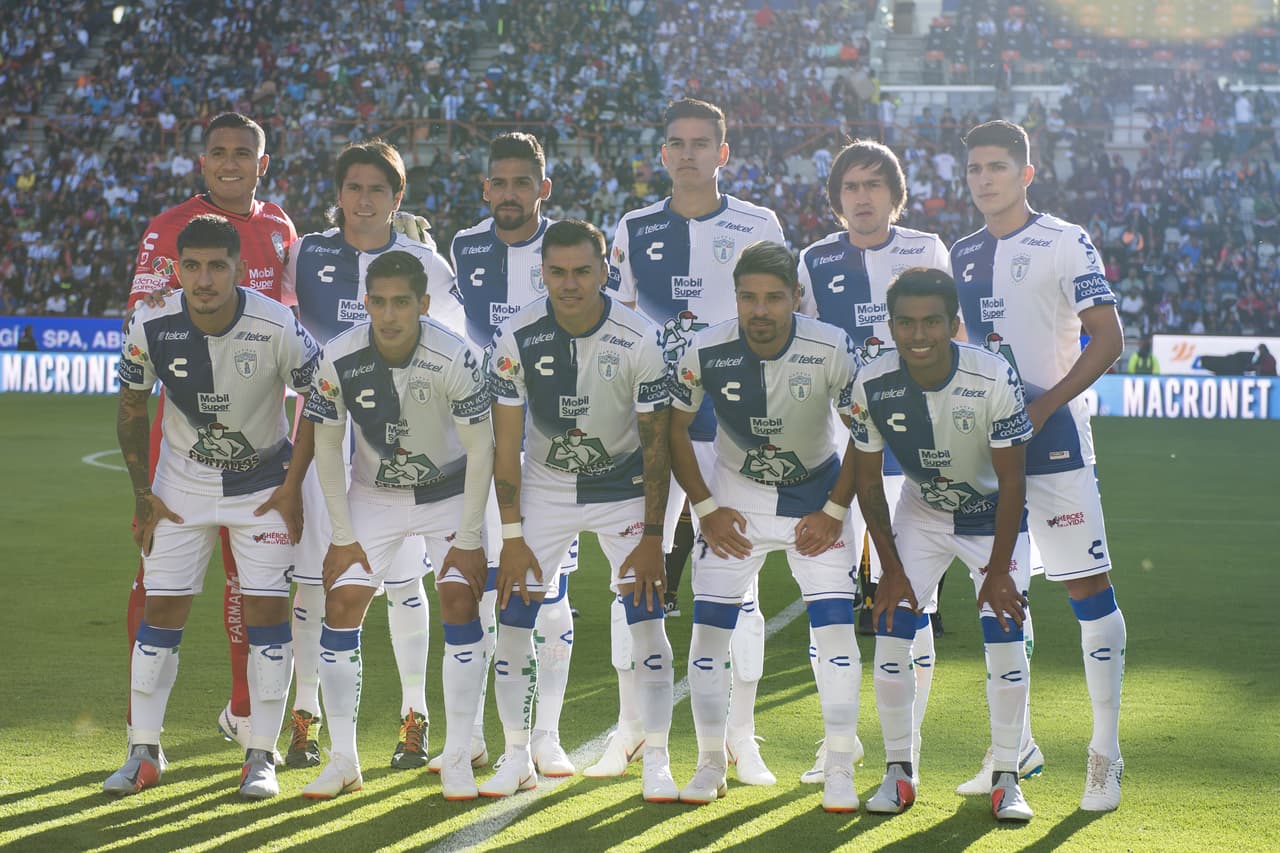 Los jugadores de Pachuca posaron antes del inicio del partido.