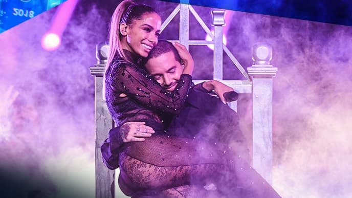 Los intérpretes pusieron a bailar a todos con el tema 'Machika' y derrocharon sensualidad cuando cantaron 'Downtown'.