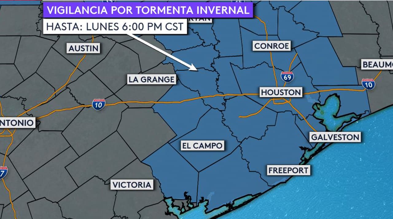 Emiten vigilancia por tormenta invernal efectivo a partir del domingo por la tarde