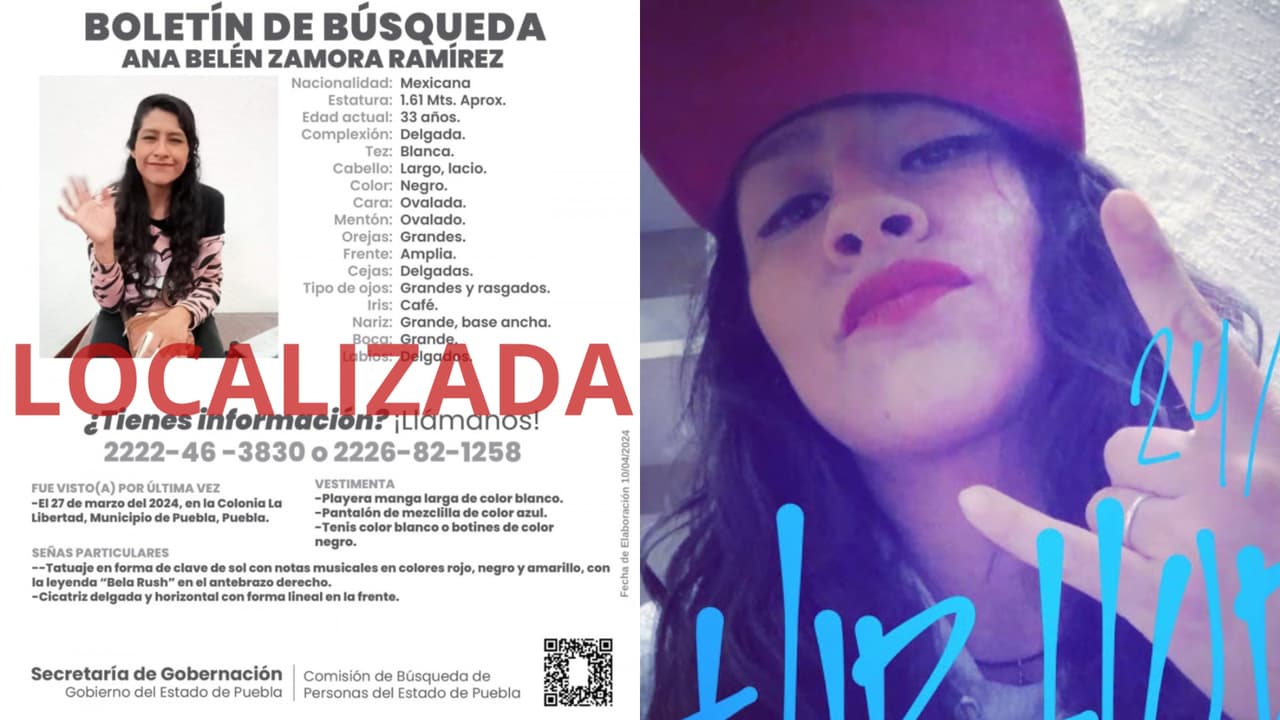 Así fue confirmada la localización de Bela Rush.