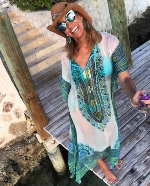 La Flaca sigue disfrutando de las Bahamas.