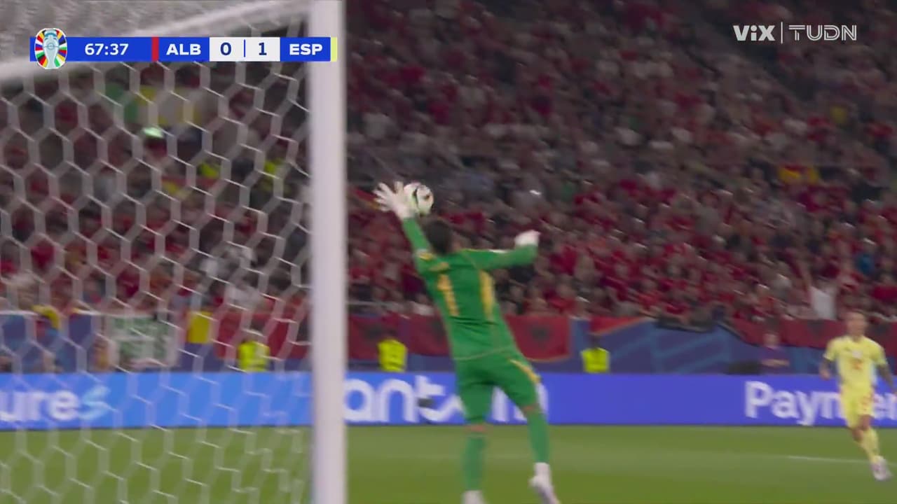 ¡Esta era la de Albania! Trallazo de Broja fue detenido por Raya