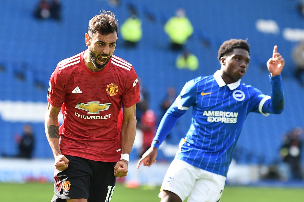 Manchester United ganó ante el Brighton 3 a 2.