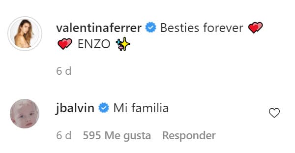 <b><a href="https://www.univision.com/shows/sal-y-pimienta/en-exclusiva-captamos-a-j-balvin-y-los-tigres-del-norte-en-los-ensayos-para-la-gran-noche-del-latin-grammy-video">J Balvin</a></b> comentó la publicación de su novia y aseguró que eran su familia.
<br>