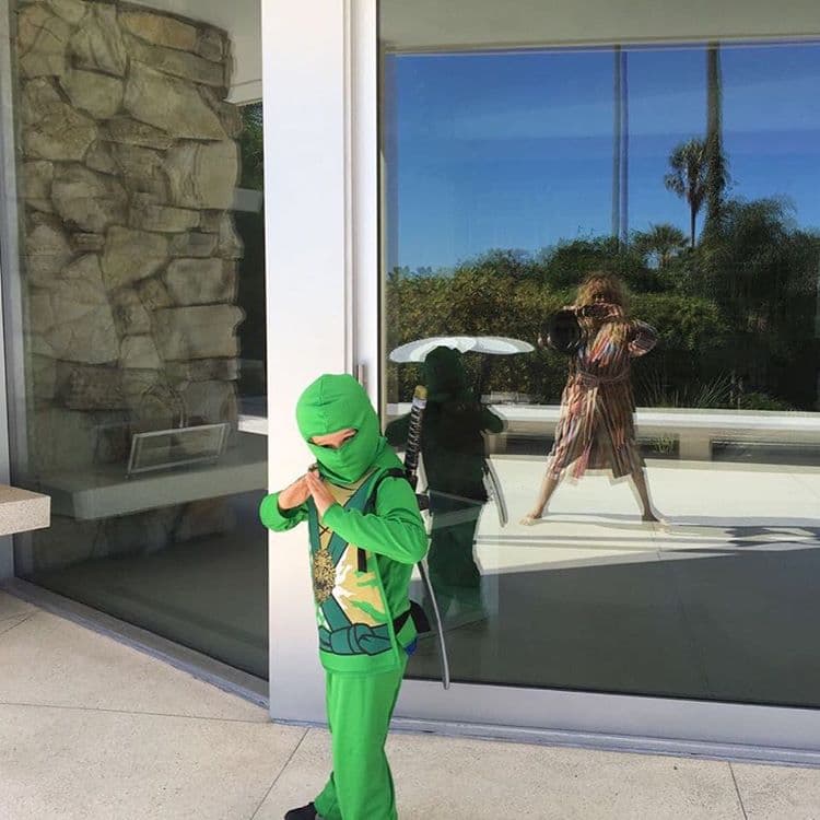 Andrea, el hijo de Paulina Rubio, fue una Tortuga Ninja.