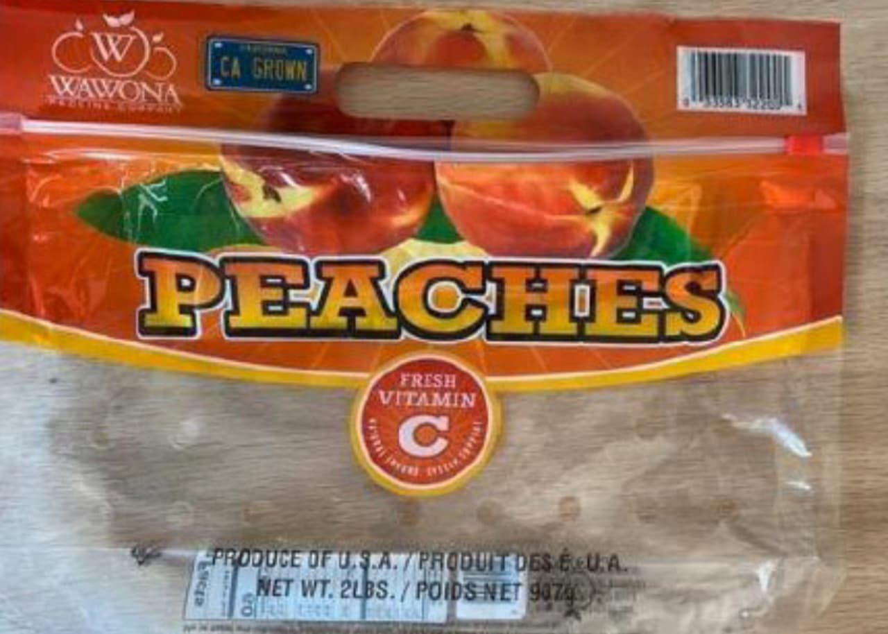 Wawona Peaches / código de barras 033383322001