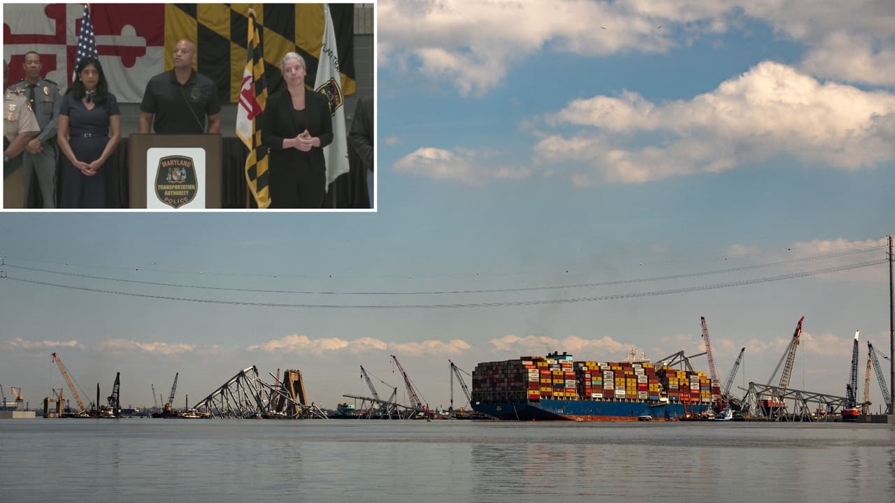 “Pensamos en ellos todos los días”, dijo el gobernador de Maryland, Wes Moore, sobre quienes murieron en el colapso del Francis Scott Key. El mandatario estatal resaltó la necesidad de darles un cierre y consuelo a las familias hispanas afectadas. Asimismo, afirmó la importancia de limpiar el canal y abrir el tráfico a los buques hacia el puerto.