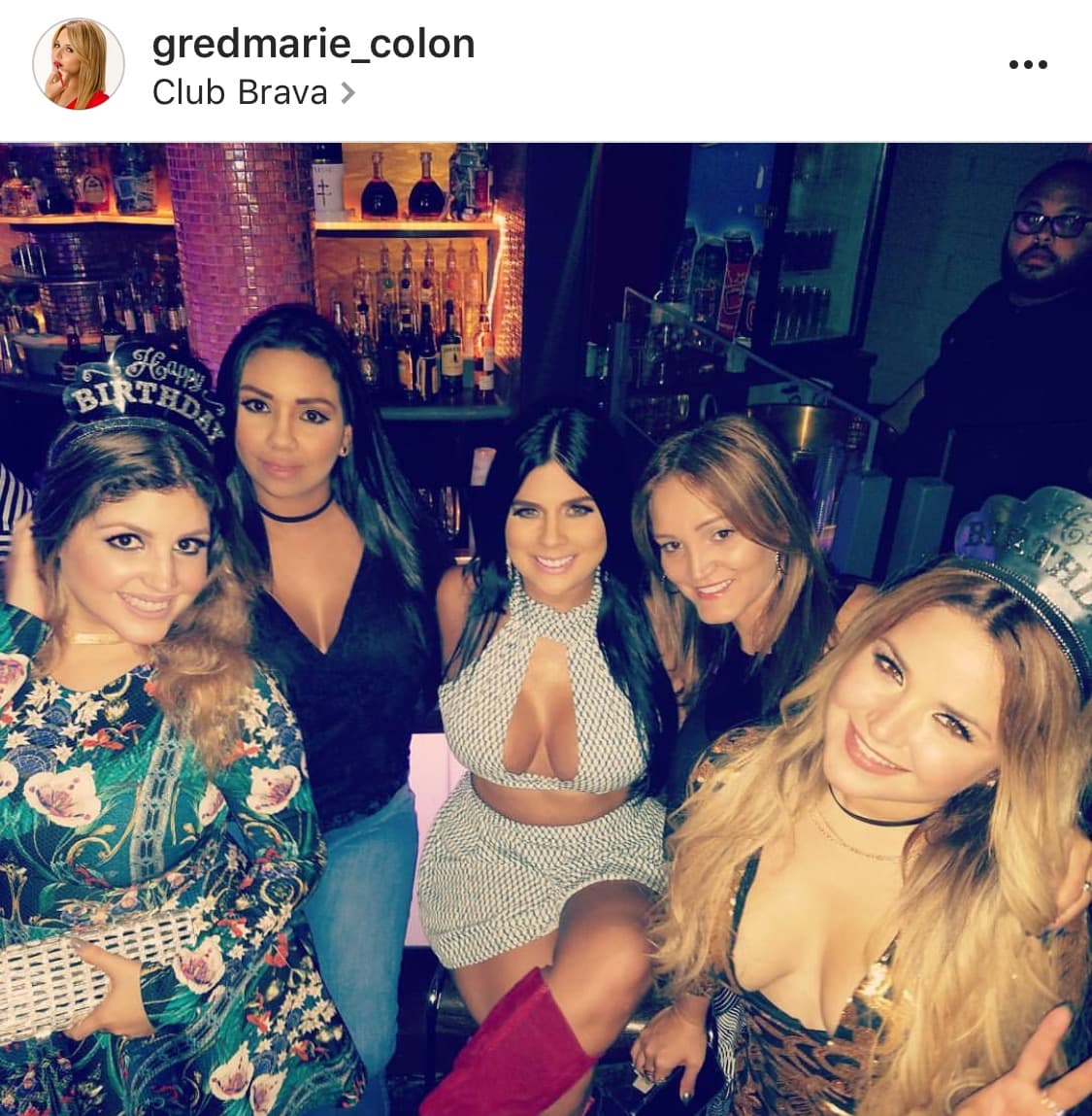 Gredmarie Colón celebró suus 28 años en la discoteca Brava