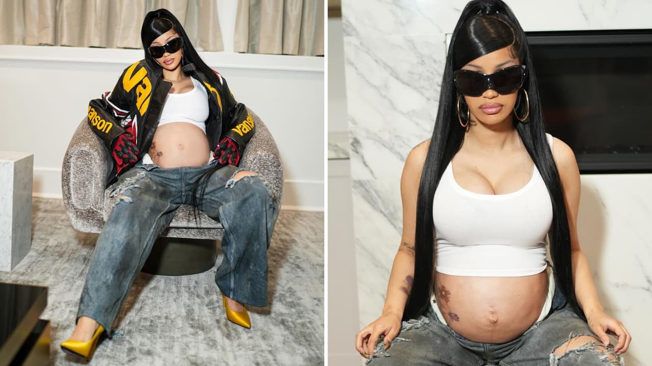 Cardi B ha mostrado cómo luce en su embarazo.