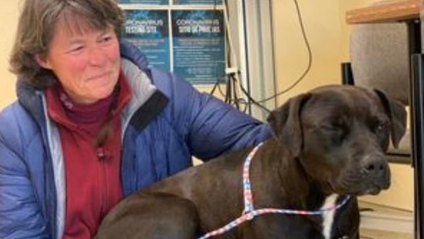 Una de las rescatistas que salvaron a Ross en South Lake Tahoe.