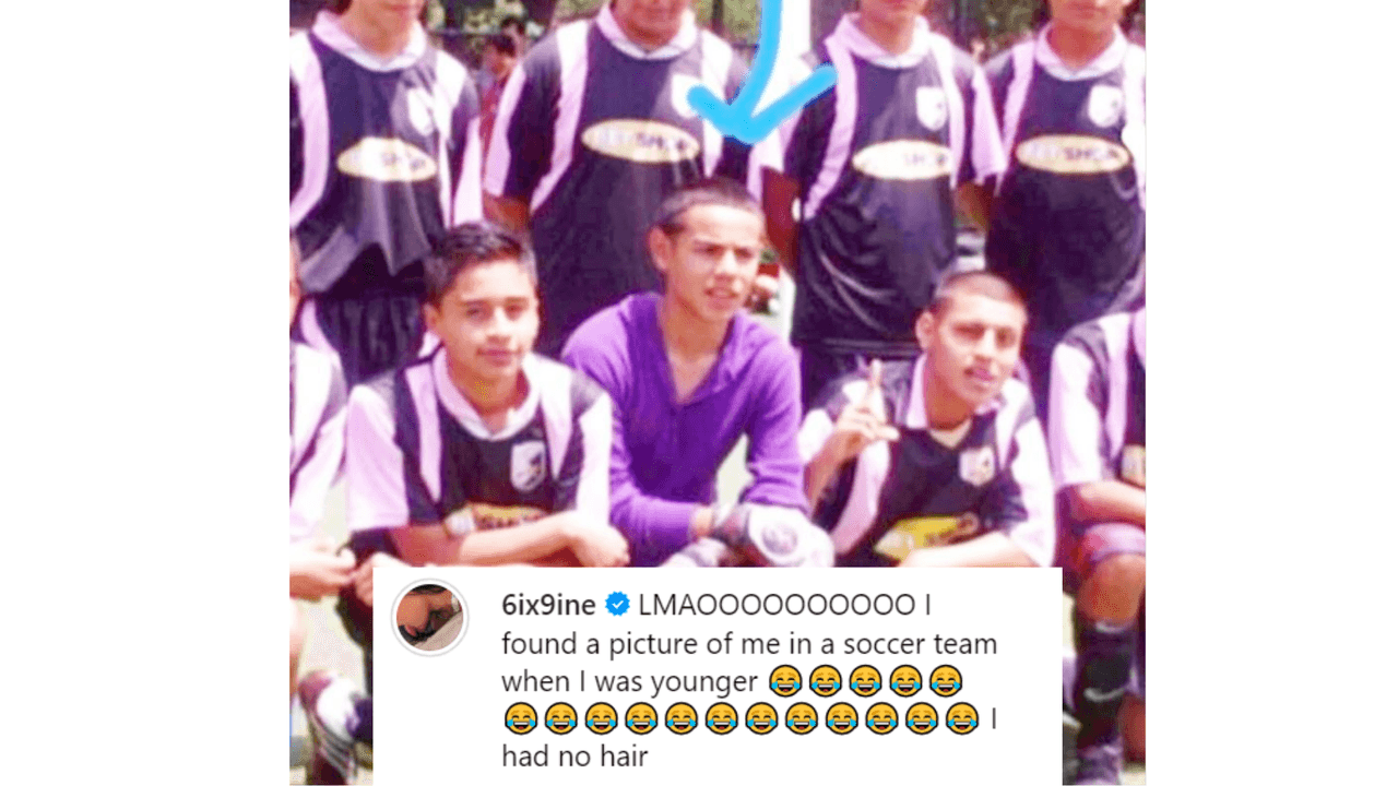 Así lucía Tekashi 6ix9ine antes de ser famoso