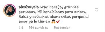 Alexis Ayala, quien interpreta a León Carvajal y es padre del personaje de Claudia en 'Amar a muerte', fue otra de las celebridades que felicitaron a la actriz.