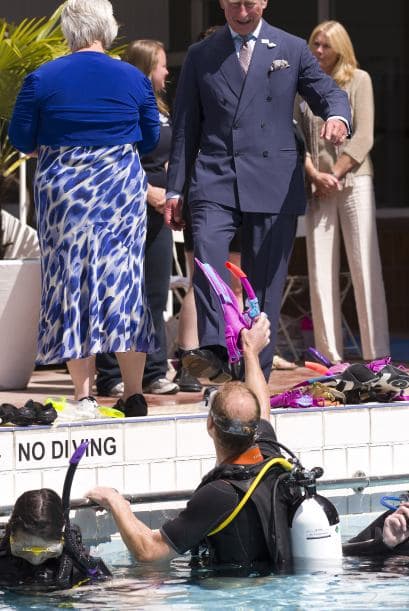 William se dio un alegre chapuzón