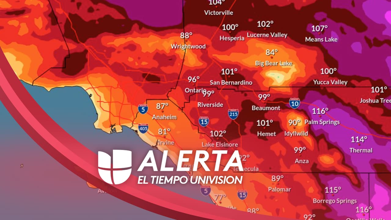 Ola de calor alcanzará temperaturas de hasta 107 grados en el sur de California