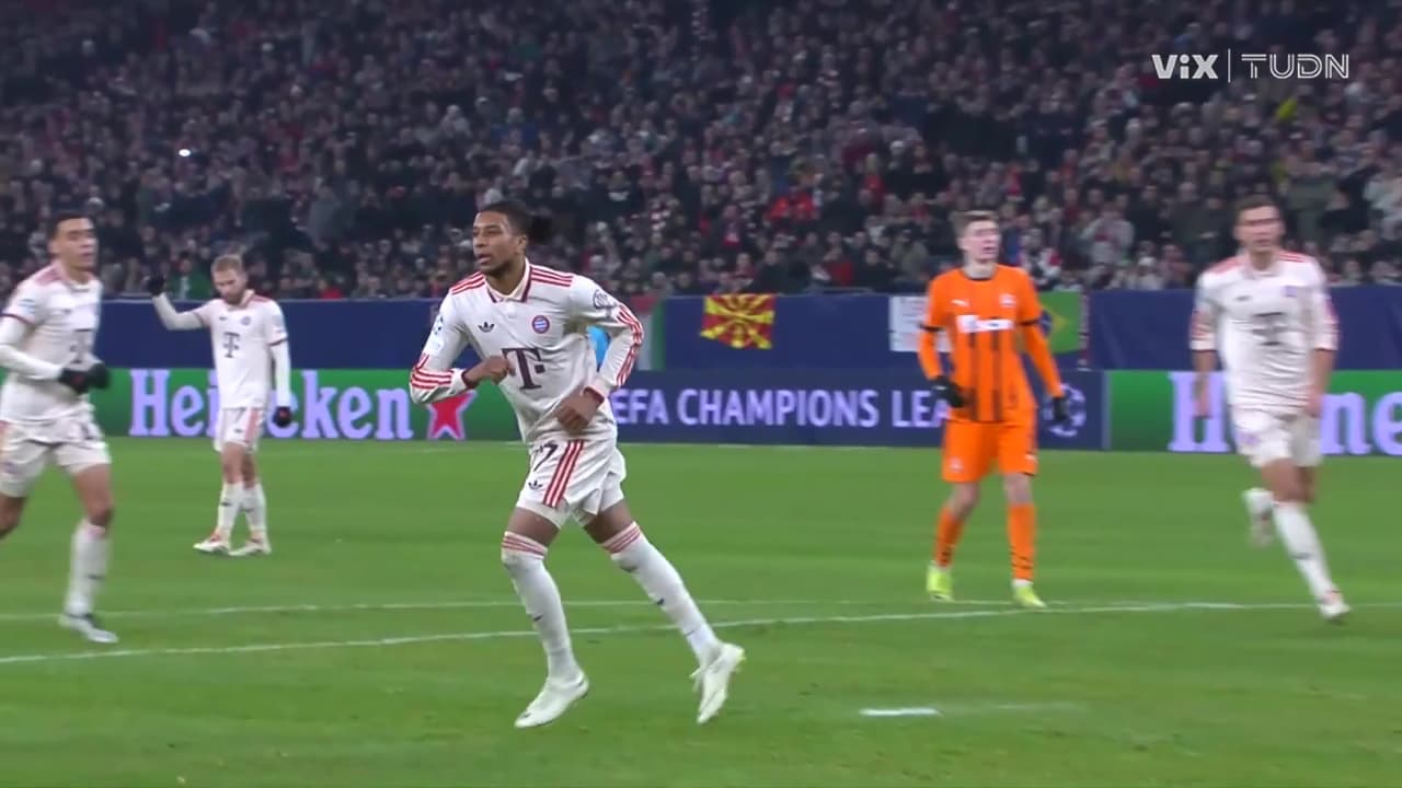 ¡Polémica! ¿Era penal? Olise pone el 3-1 del Bayern sobre Shakhtar
