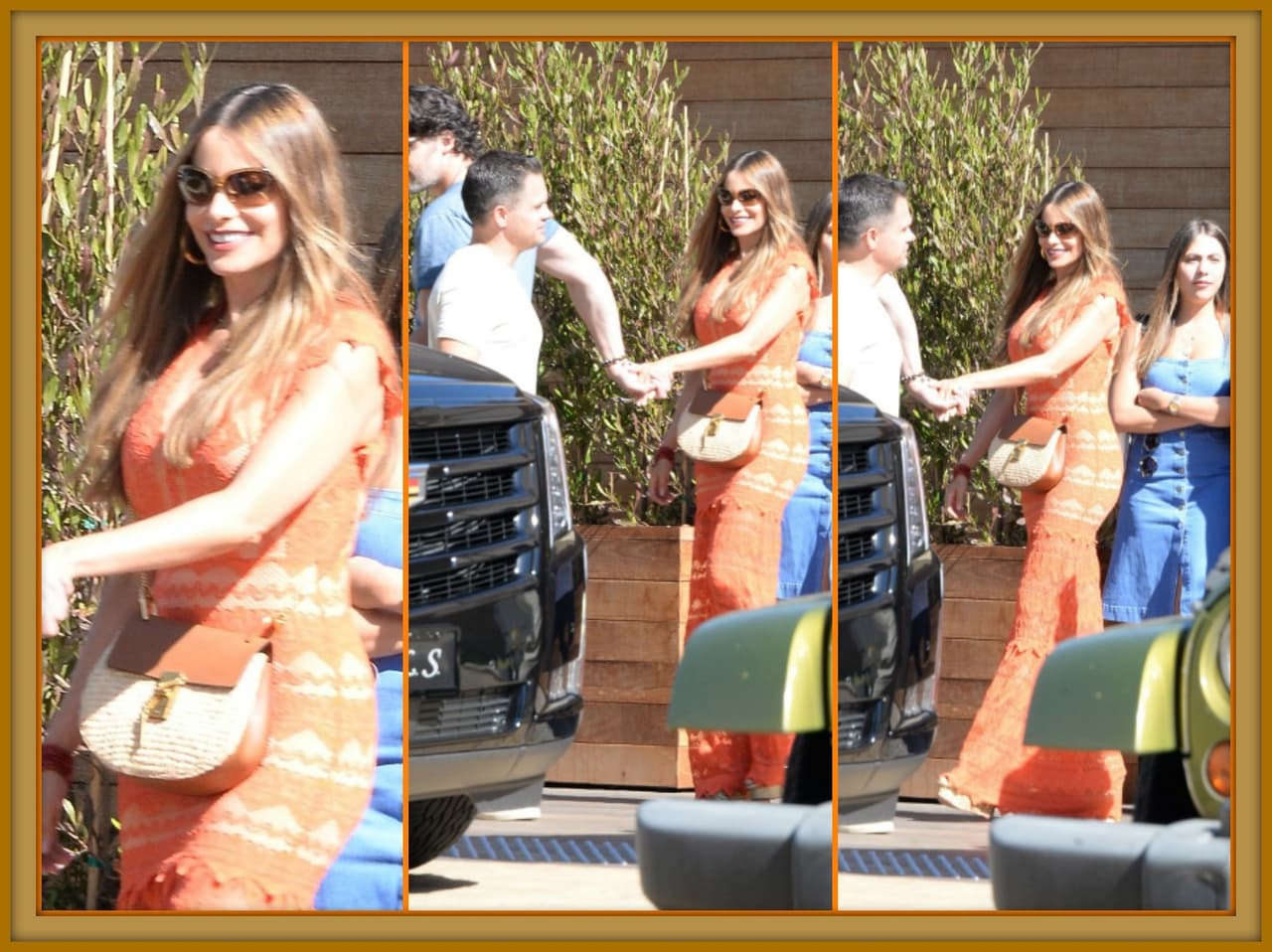 Sofía Vergara es una mujer que disfruta mucho andar a la moda y ya notamos que el color naranja es uno de sus favoritos.
