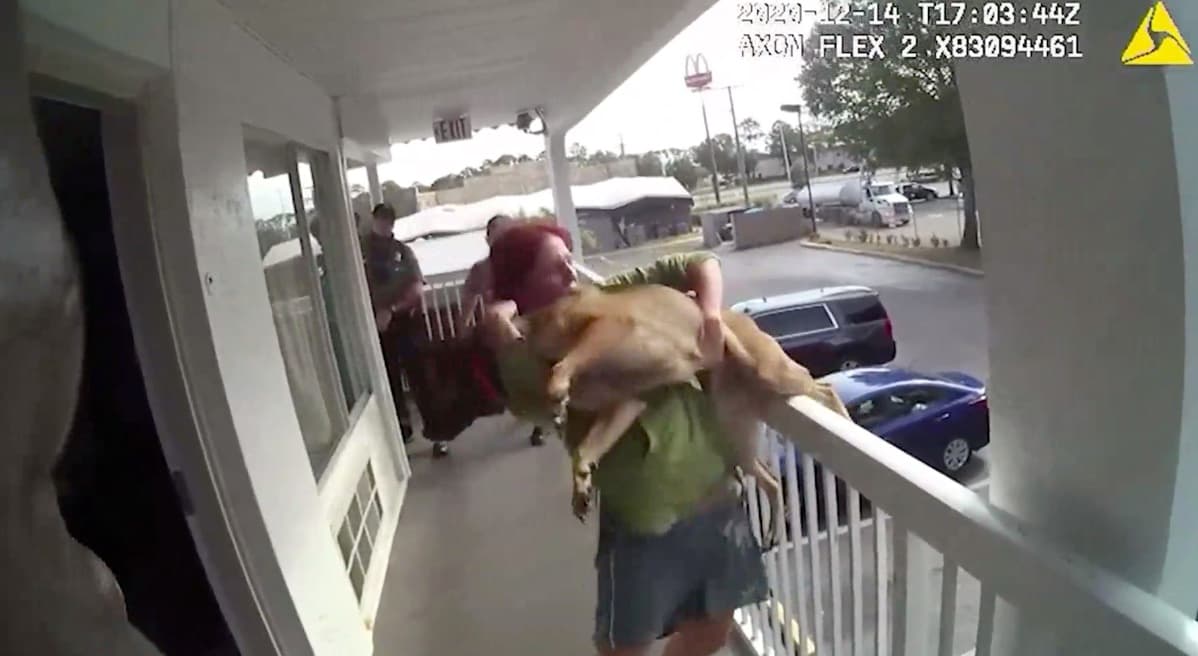 Mujer de Florida captada en video lanzando a su perro desde una terraza es arrestada por crueldad animal