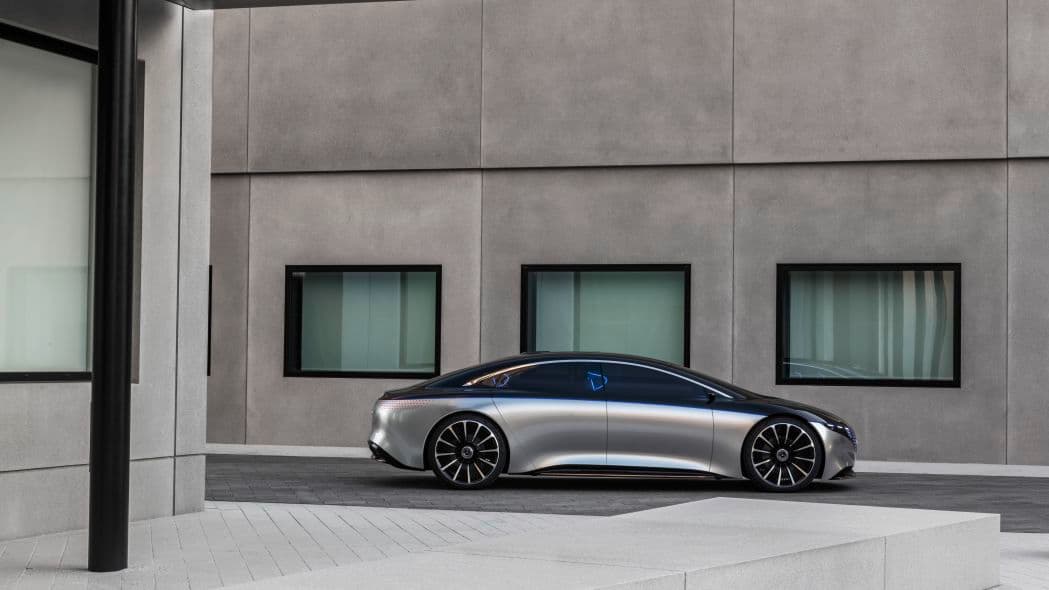 Mercedes-Benz Vision EQS presentado en el Auto Show de Frankfurt 2019.