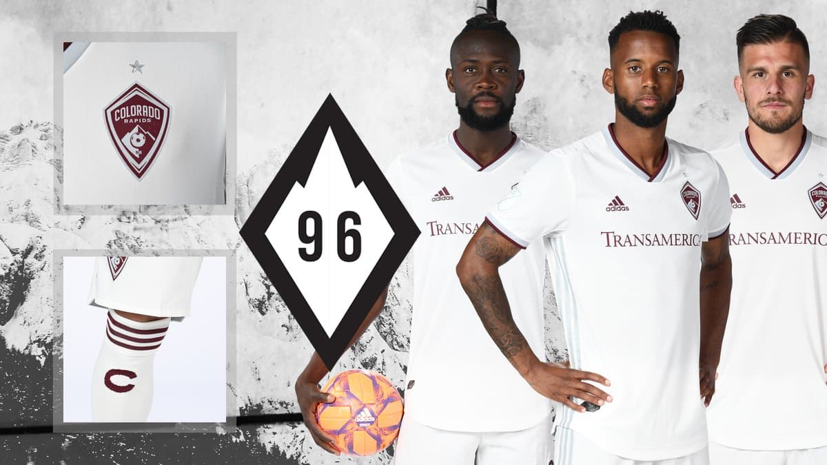 Colorado Rapids deja de lado la costumbre de contar con uniformes secundarios de color amarillo y regresa al blanco. (Colorado Rapids)