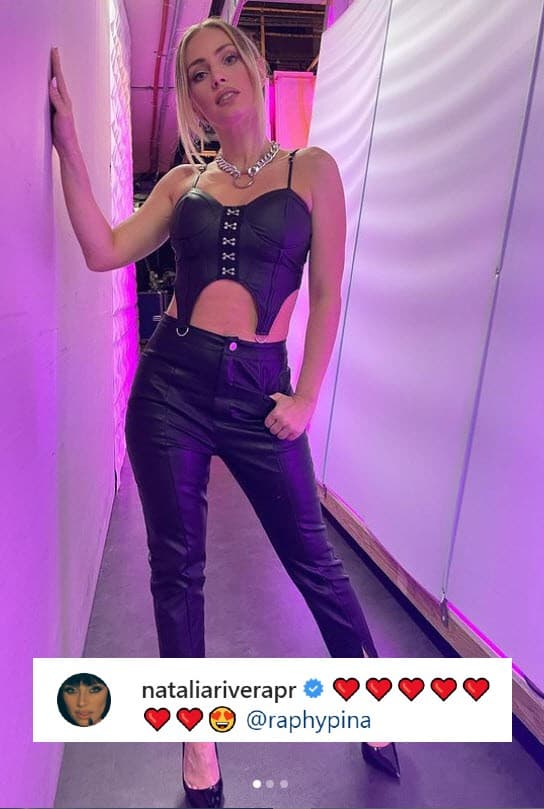 La actriz 
<b>Natalia Rivera</b> celebró con corazones rojos.
<br>