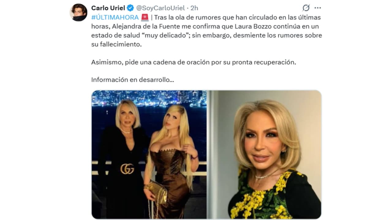 Laura Bozzo aparentemente estaría "muy delicada" de salud.