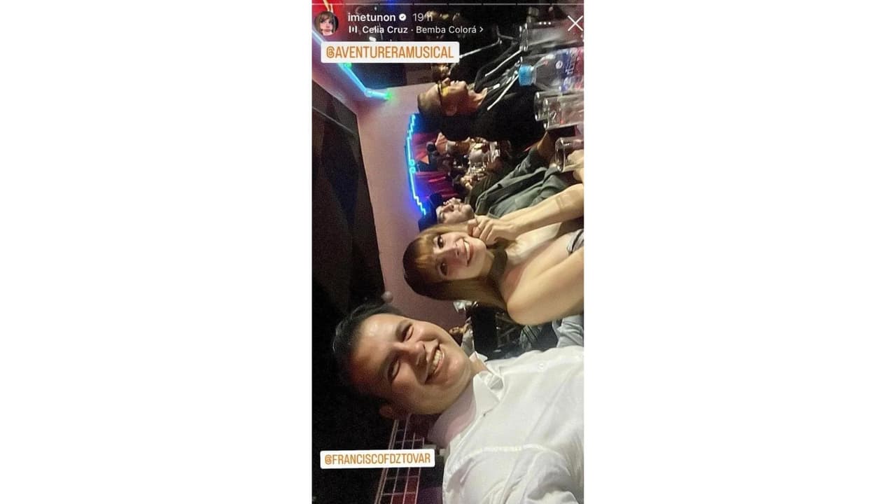 Imelda Garza-Tuñón, viuda de Julián Figueroa, compartió esta fotografía en la que sale con Francisco Fernández Tovar.